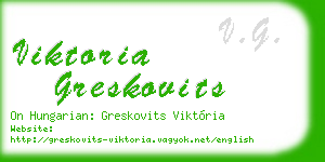 viktoria greskovits business card
